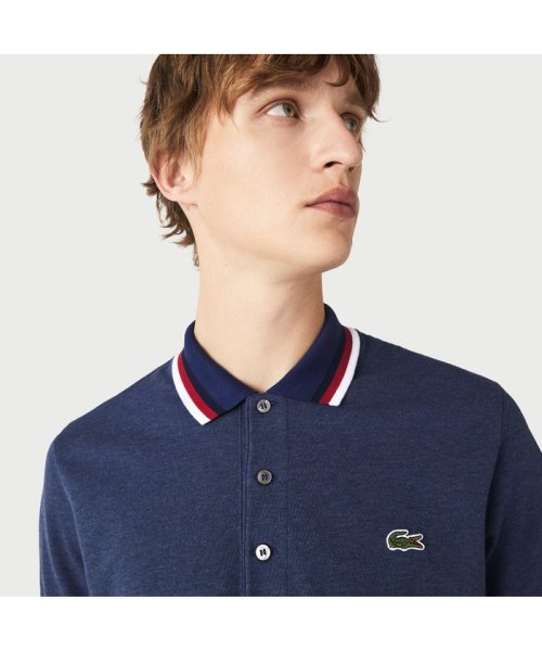 トリコロールリブニットポロシャツ ラコステ メンズ Lacoste Mens Magaseek