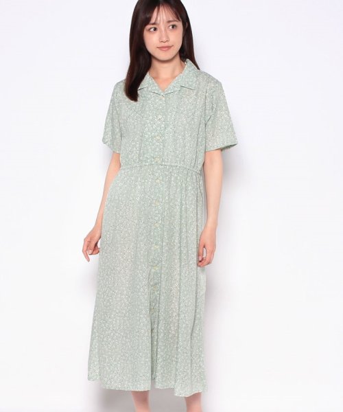 セール Ehka Sopo エヘカソポ 花柄開襟ワンピース Offprice Ec Offprice Ec Magaseek