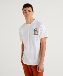 BENETTON (mens)(ベネトン（メンズ）)/サンライズプリント半袖Tシャツ・カットソー/ホワイト