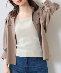 NICE CLAUP OUTLET(ナイスクラップ　アウトレット)/【natural couture】総針ニットカップ付きタンク/オフ