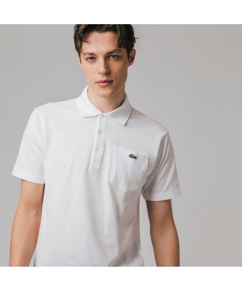 LACOSTE Mens(ラコステ　メンズ)/80sリバイバルポケットポロシャツ/ホワイト