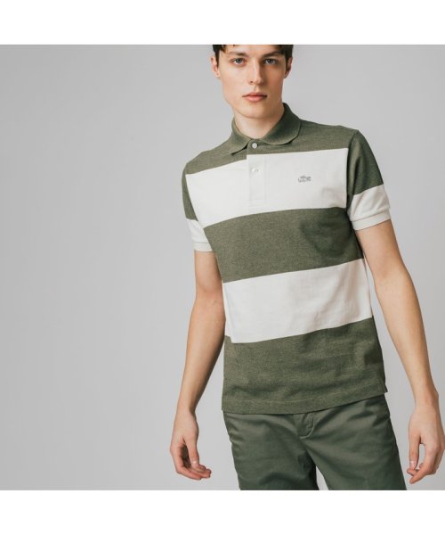 セール オリジナルメランジェボーダーポロシャツ ラコステ メンズ Lacoste Mens Magaseek