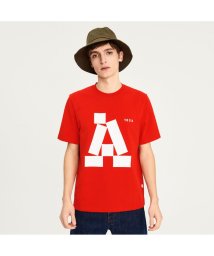 ＡＩＧＬＥ MEN(エーグル　メンズ)/オーガニックコットン グラフィック半袖Tシャツ（ASSORT）/レッド
