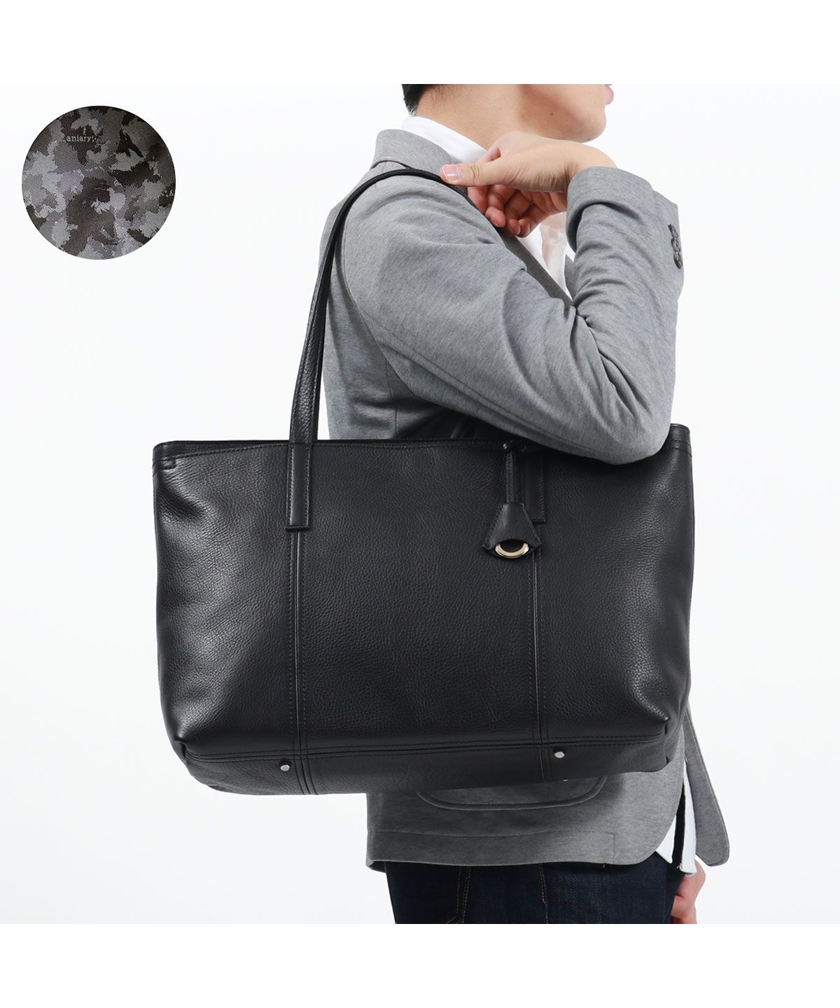 正規取扱店】アニアリ トートバッグ aniary Shrink Leather Tote