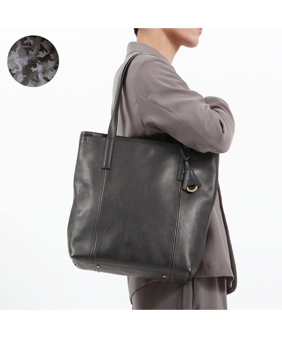 正規取扱店】アニアリ トートバッグ aniary Shrink Leather Tote