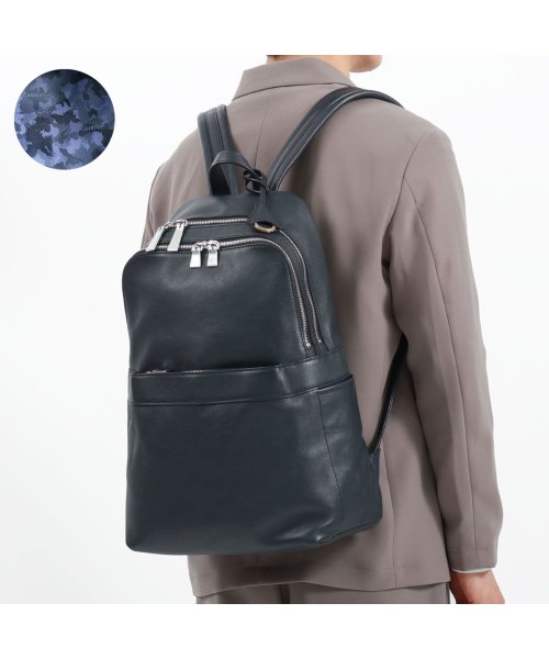 aniary(アニアリ)/【正規取扱店】アニアリ リュック aniary Shrink Leather Backpack シュリンクレザー バックパック A4 日本製 07－05001/ネイビー