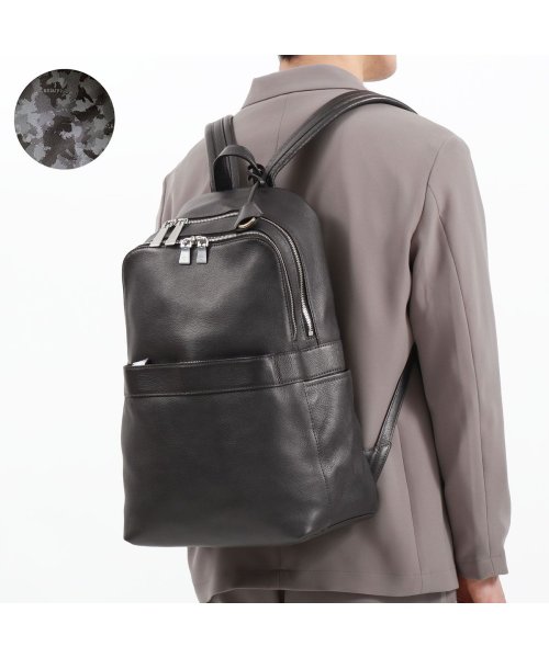 aniary(アニアリ)/【正規取扱店】アニアリ リュック aniary Shrink Leather Backpack シュリンクレザー バックパック A4 日本製 07－05001/チャコールグレー