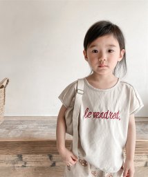 aimoha(aimoha（アイモハ）)/aimoha－KIDS－ 韓国子供服　チェック柄ハーフパンツ/ベージュ