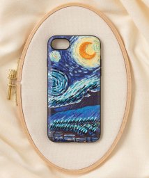 ZIP FIVE(ジップファイブ)/立体刺繍スマホケースiPhone PUレザー【6/7/SE/12/12pro/13/13pro 対応】/ダークブルー