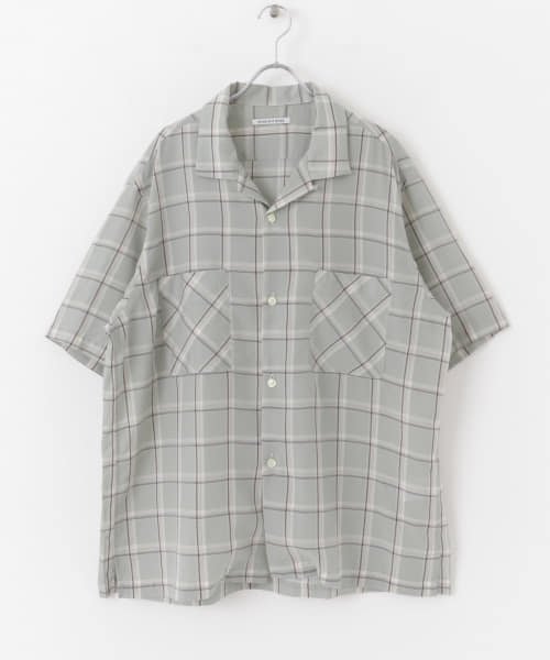 URBAN RESEARCH(アーバンリサーチ)/WORK NOT WORK　Open Collar Checked Shirts/MINT