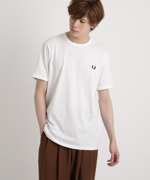 Dessin(デッサン)/FRED PERRY ロゴTシャツ/ホワイト（001）