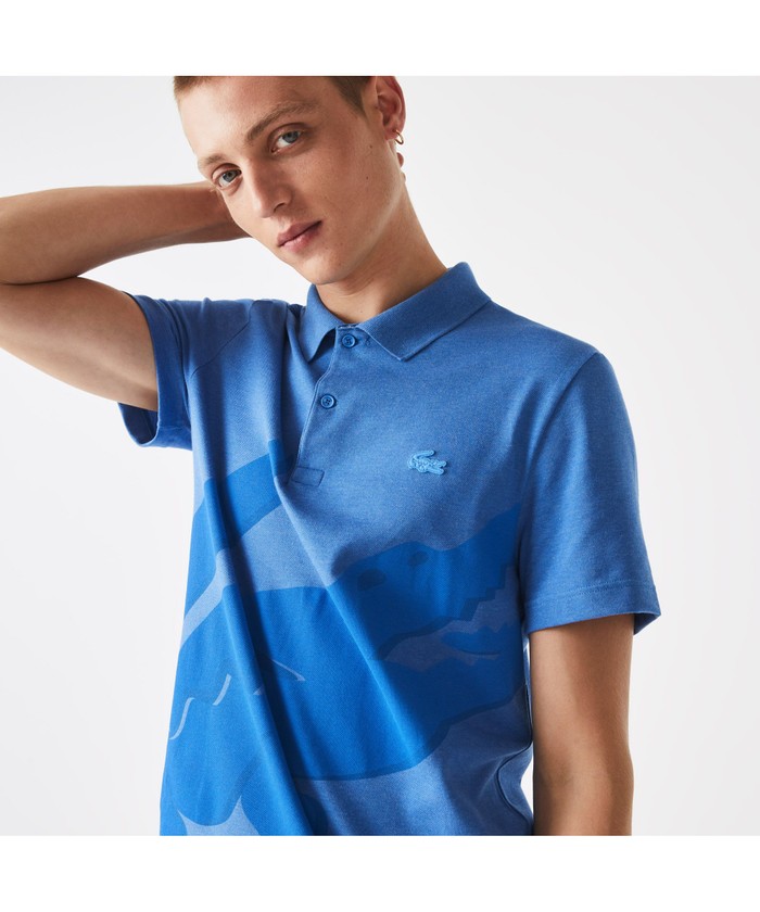 トをお Lacoste ラコステ ポロシャツ ブルー ホワイト 9lw5h M カテゴリー