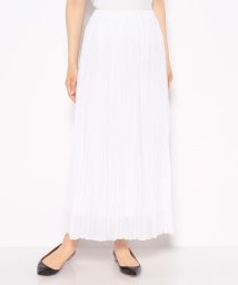 MICA&DEAL(マイカアンドディール)/pleats eyelet skirt/WHITE