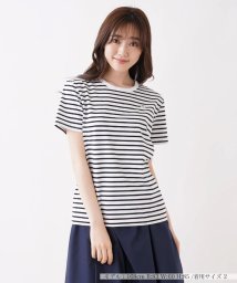 en recre(アン レクレ　)/【WEAR THE PHIROSORHY】ボーダー半袖Tシャツ/アイボリー