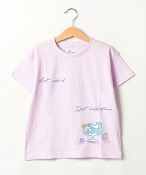 coen(coen)/【coen/コーエン】アニマルアイスプリントTシャツ/LILAC
