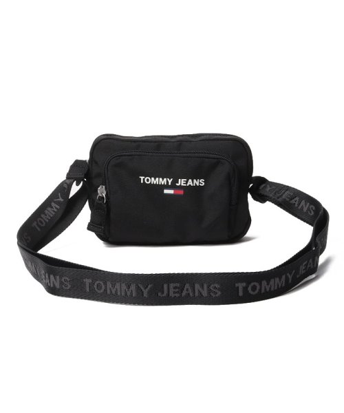 TOMMY JEANS(トミージーンズ)/ロゴプリントショルダーバッグ/ブラック