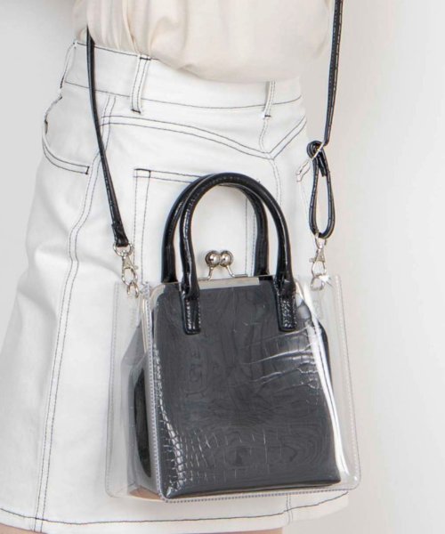 マルチハンドルがま口クリアショルダー ウィゴー Wego Magaseek