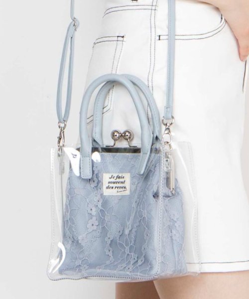 マルチハンドルがま口クリアショルダー ウィゴー Wego Magaseek