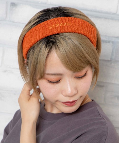 セール ウィゴー Wego ロゴ刺繍ヘアバンド Magaseek