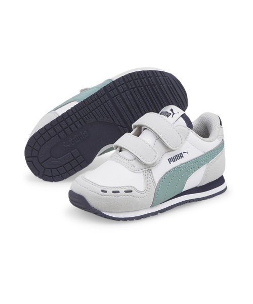 PUMA(PUMA)/ベビー カバナレーサー SL 20 V スニーカー 12－16cm/PUMAWHITE-MINERALBLUE