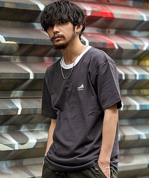Converse ワンポイント刺繍クルーネック半袖tシャツ コンバース Tシャツ メンズ ブランド おしゃれ 大人 半袖 無地 ブランド クルーネック シンプル エスビーセレクト Sb Select Magaseek
