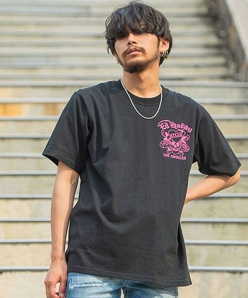 Ed Hardy Love Killsロゴクルーネック半袖tシャツ メンズ 半袖 トップス ハート スカル 刺繍 La ロサンゼルス プリント ロゴ ユニセック エスビーセレクト Sb Select Magaseek