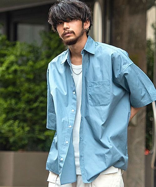 Cavaria ビッグシルエット半袖ブロードシャツ メンズ ブランド おしゃれ カジュアル 大人 大きいサイズ 半袖 シャツ 無地 ストライプ ブロード シャツ キャバリア Cavaria Magaseek Cavaria ビッグシルエット半袖ブロードシャツ メンズ ブランド おしゃれ カジュアル 大人 大きいサイズ 半袖 シャツ 無地 ストライプ ブロード シャツ キャバリア Cavaria Magaseek