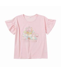 MAC HOUSE(kid's)(マックハウス（キッズ）)/すみっコぐらし フリルプリントTシャツ 22863060/ピンク