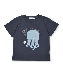 SLAP SLIP(スラップスリップ)/タコ クラゲ 海の生き物 モチーフ Tシャツ (80~120cm)/ブラック