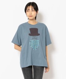 BEAVER(ビーバー)/BOHEMIANS/ボヘミアンズ　LOVE HAT HEART pt LOOSE S/S Tee　ラブハットプリントルーズティー/ブルーグレー5