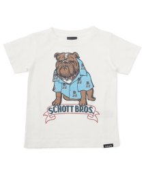 Schott(ショット)/Schott/ショット/KID's BULLDOG T－SHIRT/ブルドッグ Tシャツ/ホワイト