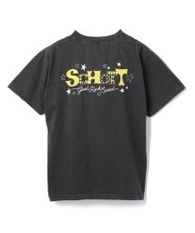 Schott(ショット)/ｘGRS/グッドロックスピード/STAR POP SCH LOGO T/スターポップ ショットロゴ Tシャツ/ブラック