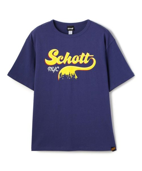 セール】DOWNTOWN LOGO T－SHIRT/ダウンタウン ロゴ Tシャツ(504746636) | ショット(Schott) -  MAGASEEK