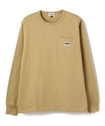 Schott(ショット)/LS WORK LABEL POCKET/ワークラベル ポケット ロンT/ベージュ