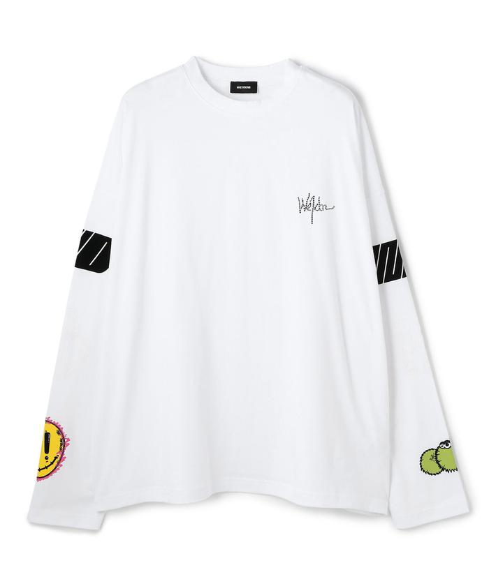 WE11DONE/ウェルダン/HEART L-SLEEVED T-SHIRT/ロゴロンT