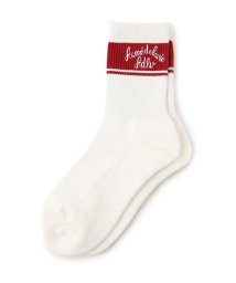 LHP(エルエイチピー)/ACME' DE LA VIE/アクメドラビ/SCRIPT LOGO LINE SOCKS/ロゴソックス/レッド