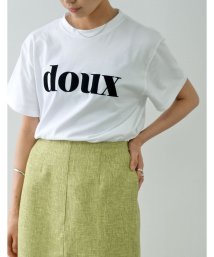 Re:EDIT(リエディ)/[日本製]2TYPEフロッキーロゴTシャツ/ホワイト