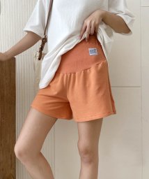 aimoha(aimoha（アイモハ）)/5分丈マタニティハーフパンツ 韓国ファッション /オレンジ