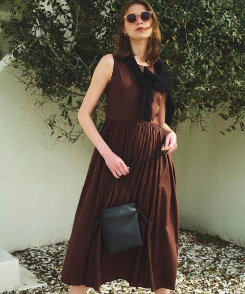 セール Oc オーシー オーガニックコットンローン フィット フレアワンピース Web限定カラー サイズ オペークドットクリップ Opaque Clip Magaseek