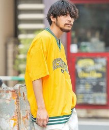 SB Select/Quash ラインリブ布帛カレッジTシャツ メンズ ブランド 大人 半袖 カレッジ ロゴ ラインリブ トップス オーバーサイズ ユニセックス ホワイト ブラック/504748248