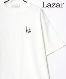 LAZAR(ラザル)/【Lazar】Cute Couple ビッグシルエット ワンポイント 刺繍 Tシャツ メンズ レディース 半袖/柄1