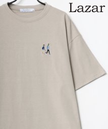 LAZAR(ラザル)/【Lazar】Cute Couple ビッグシルエット ワンポイント 刺繍 Tシャツ メンズ レディース 半袖/柄7
