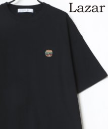 LAZAR(ラザル)/【Lazar】Pizza ＆ Hamburger ビッグシルエット ワンポイント 刺繍 Tシャツ/柄6