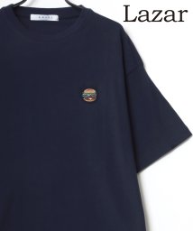 LAZAR(ラザル)/【Lazar】Pizza ＆ Hamburger ビッグシルエット ワンポイント 刺繍 Tシャツ/柄8
