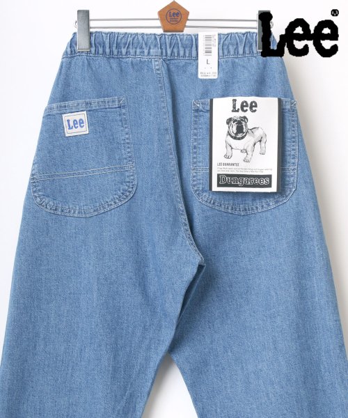 LAZAR(ラザル)/【Lazar】Lee/リー DUNGAREES BAKER EASY CROP PANTS/ベーカーイージークロップドパンツ/ルーズテーパードパンツ/サックス