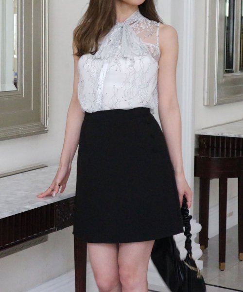 セール ノースリーブリボンレースブラウス ロイヤルパーティー Royal Party Magaseek