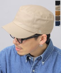 Besiquenti(ベーシックエンチ)/アメリカン ワークキャップ 星条旗 刺繍 コットン 帽子 メンズ カジュアル シンプル/ベージュ