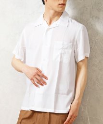 TopIsm/オープンシャツ メンズ シャツ 半袖 レーヨン100％ 開襟シャツ 無地 カジュアルシャツ/504074491