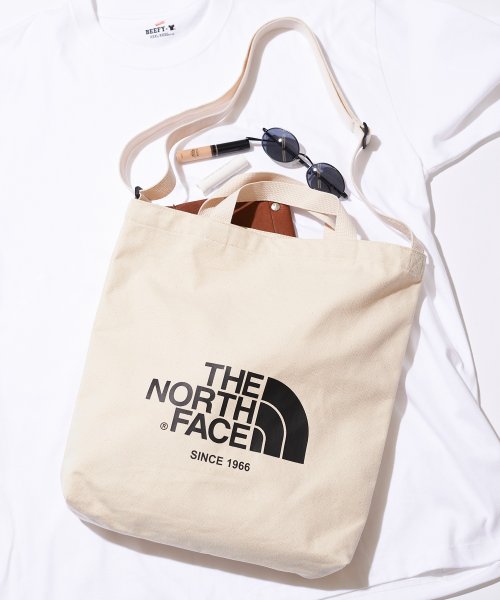 THE NORTH FACE(ザノースフェイス)/【THE NORTH FACE/ザ・ノースフェイス】ビッグ ロゴ 2WAY トート Big Logo ToteNN(NN2PM59)/アイボリー