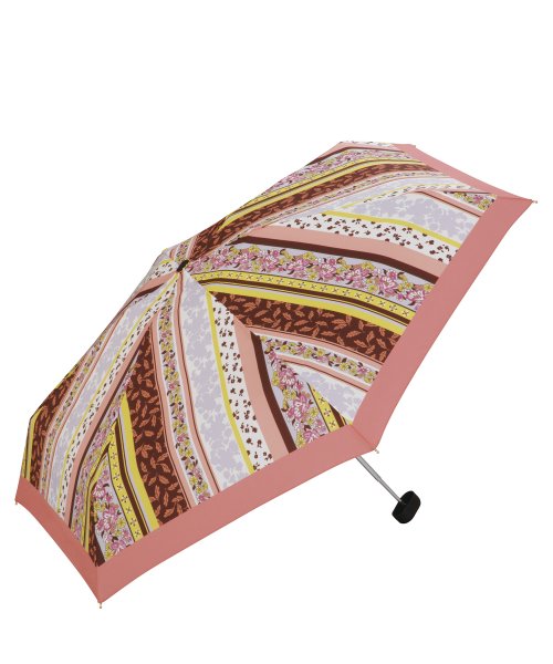 Wpc．(Wpc．)/【Wpc.公式】雨傘 パターンストライプ ミニ 50cm 晴雨兼用 レディース 折りたたみ 折り畳み 折りたたみ傘/PK
